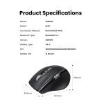 Chuột không dây Bluetooth v5.4 hỗ trợ 5000DPI Ugreen 45792
