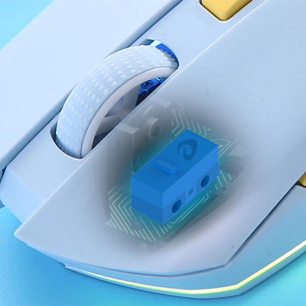 Chuột không dây gaming Dare-u EM901X RGB Blue White 