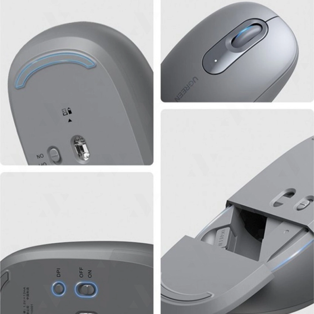 Chuột Không Dây Silent Màu Xám (K331) Ugreen 65772
