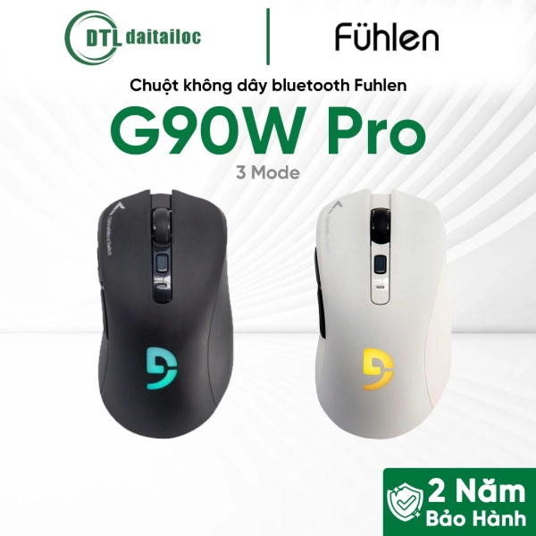 Chuột không dây bluetooth Fuhlen G90W Pro Pin Sạc (3 Mode)