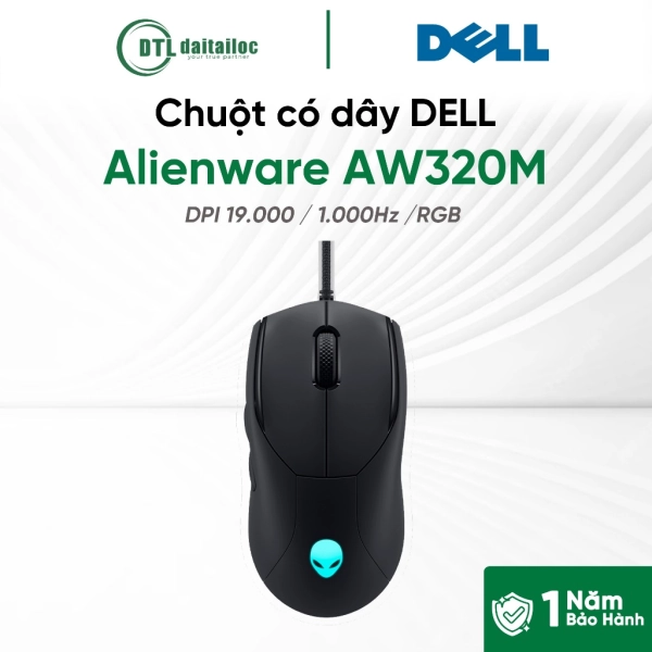 Chuột có dây gaming Dell Alienware AW320M
