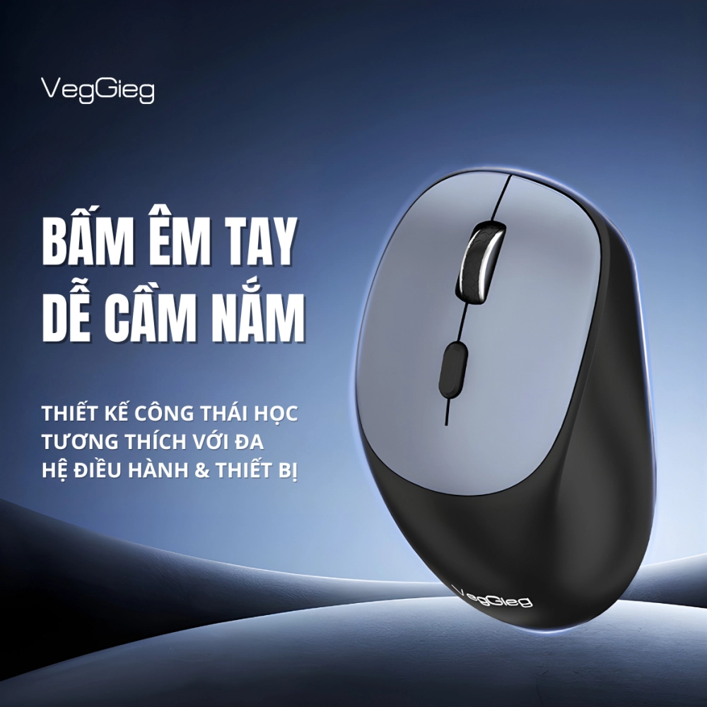 Chuột Không Dây VEGGIEG Wireless & Bluetooth G880