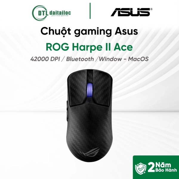 Chuột không dây gaming Asus P723 ROG Harpe II Ace Black