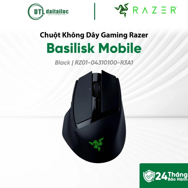 Chuột Không Dây Gaming Razer Basilisk Mobile Black RZ01-04310100-R3A1