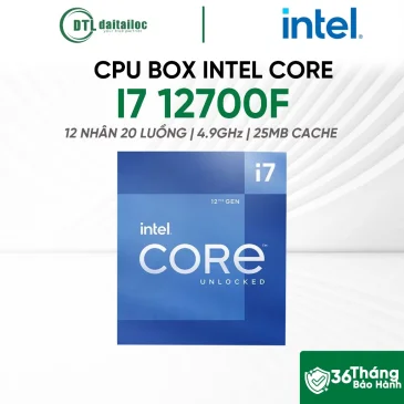 CPU Box Chính Hãng i7 12700F
