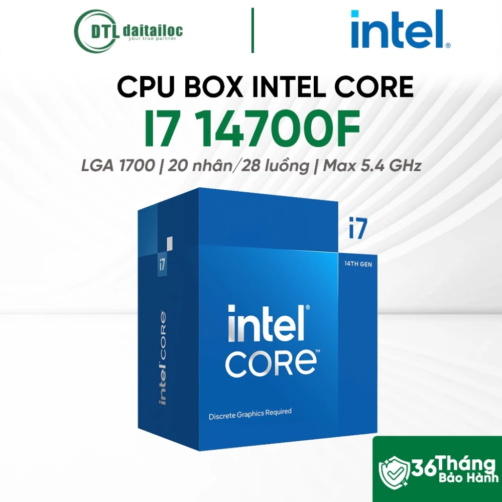 CPU Box Chính Hãng i7 14700F