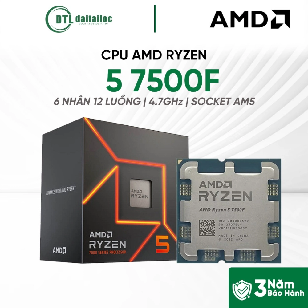 	CPU AMD AM5 Ryzen 5 7500F Box CH