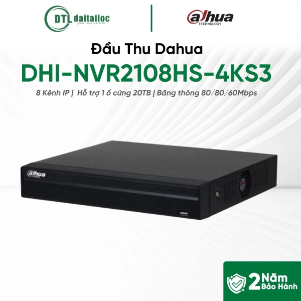 Đầu Thu Dahua DHI-NVR2108HS-4KS3