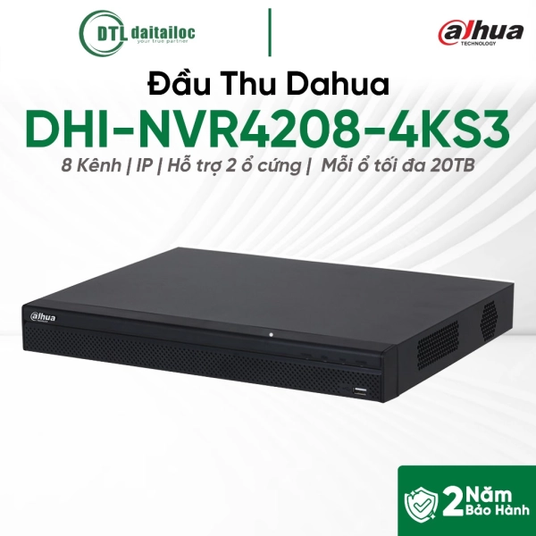 Đầu Thu Dahua DHI-NVR4208-4KS3