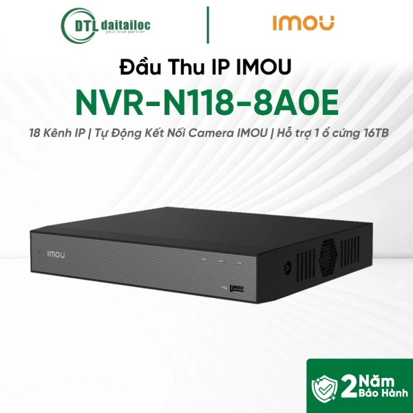 Đầu Thu IP Imou NVR-N118-8A0E