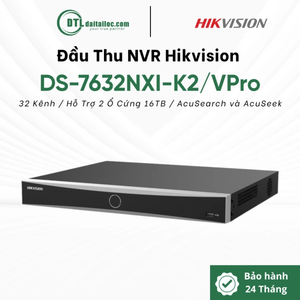 Đầu Thu Hikvision DS-7632NXI-K2/Vpro