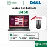 Laptop Dell Latitude 3450 i3 1315U 8GB 256GB SSD 14 inch FHD Win 11 Pro Xám Đen (NK)