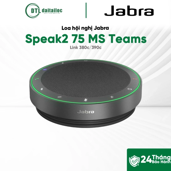 Loa hội nghị Jabra Speak2 75 tích hợp mic MS Teams Link390c Âm thanh ổn định | Chính Hãng | Bảo Hành 24 Tháng