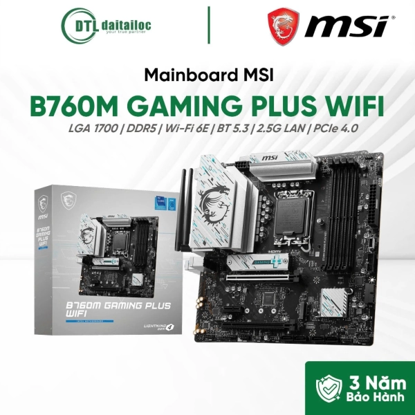 MAINBOARD MSI B760M GAMING PLUS WIFI DDR5