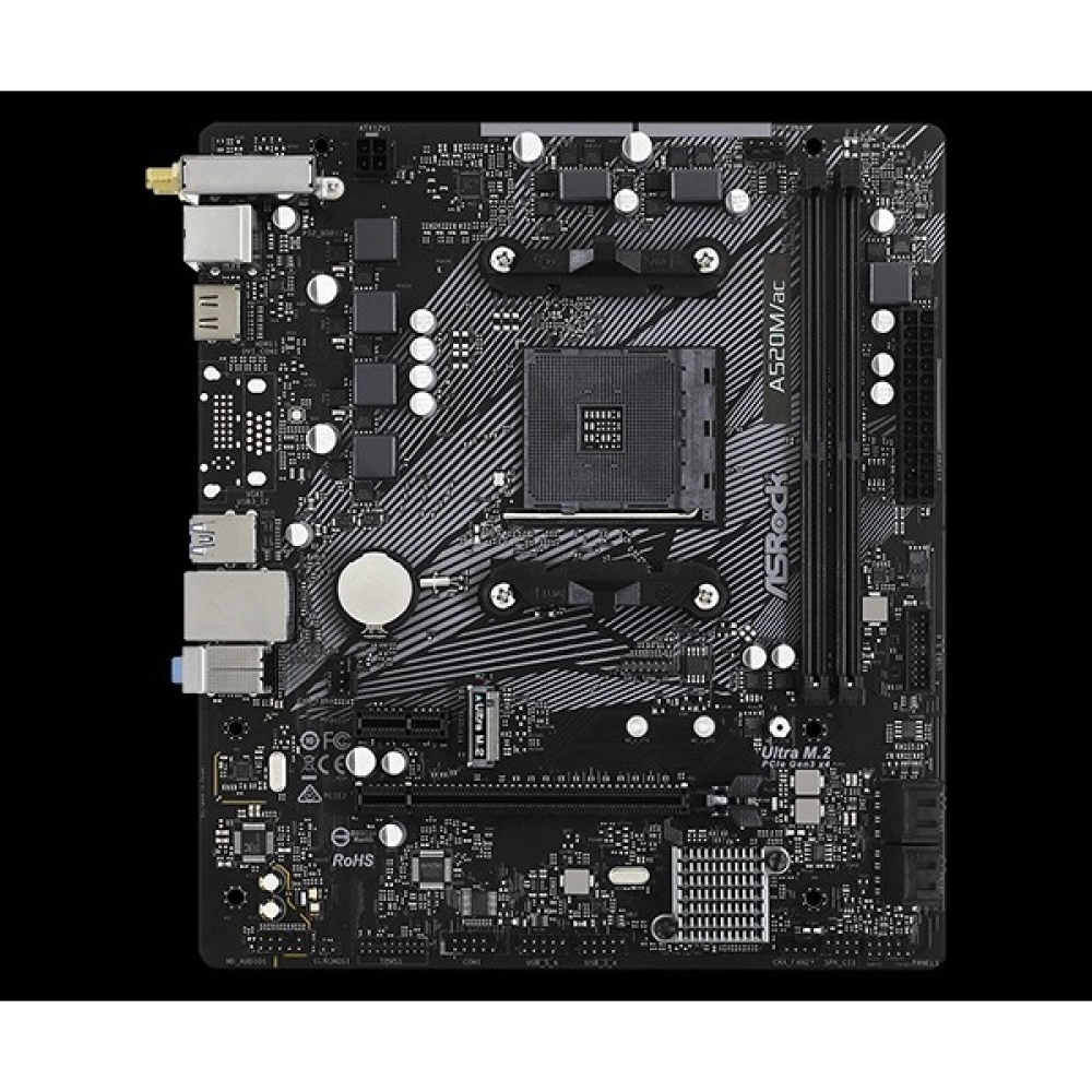 MAINBOARD ASROCK A520M/AC Wifi AM4