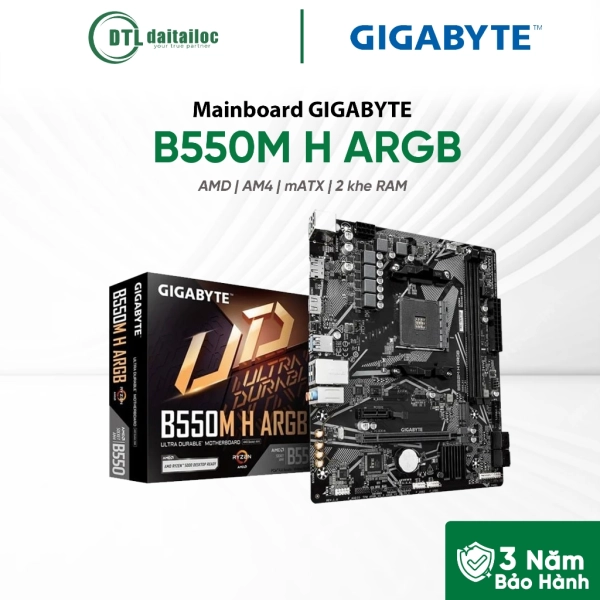 MAINBOARD GIGABYTE B550M H ARGB (AMD AM4)