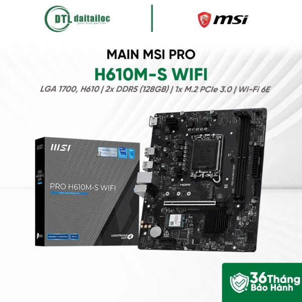 MAINBOARD MSI PRO H610M-S WIFI DDR5