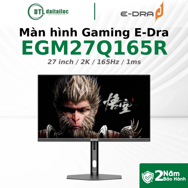 Màn Hình Gaming EDRA EGM27Q165R ( 27 inch - IPS - 2K - 165Hz - 1ms )