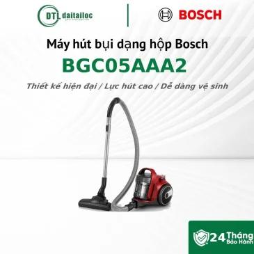 Máy hút bụi dạng hộp Bosch BGC05AAA2 Công nghệ Power AirCycle Bộ lọc EPA H12