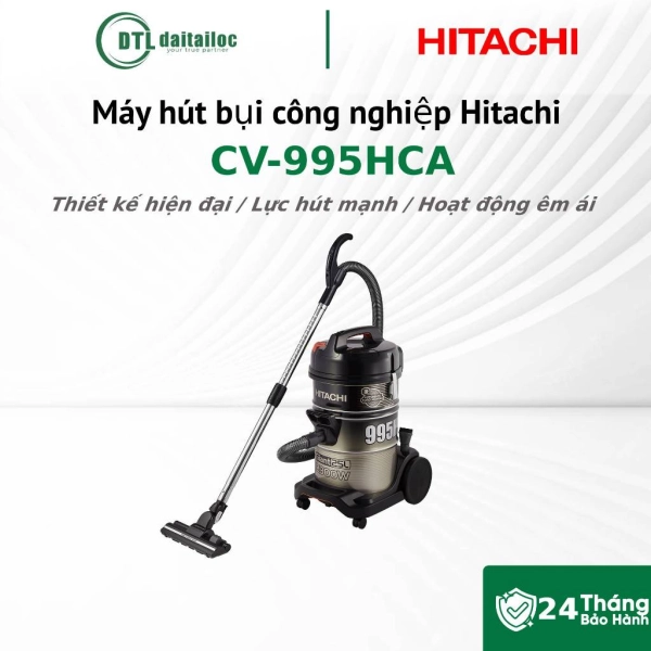 Máy hút bụi công nghiệp Hitachi CV-995HCA 2300W Hộp chứa bụi 25L Bộ lọc HEPA & Nano Titanium