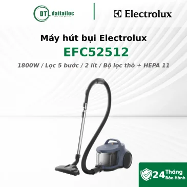 Máy Hút Bụi Electrolux EFC52512 1800W Lọc 5 bước 2 lít