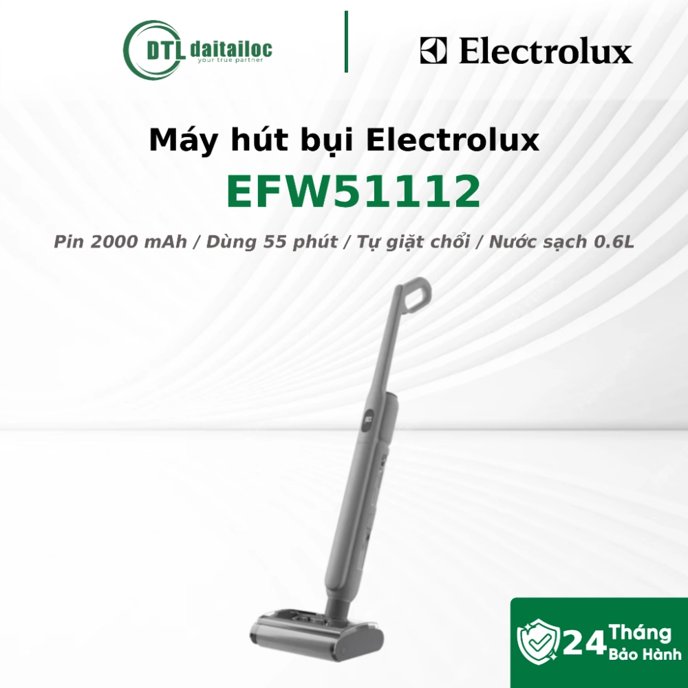 Máy hút bụi Electrolux EFW51112 Pin 2000 mAh 55 phút Tự giặt chổi
