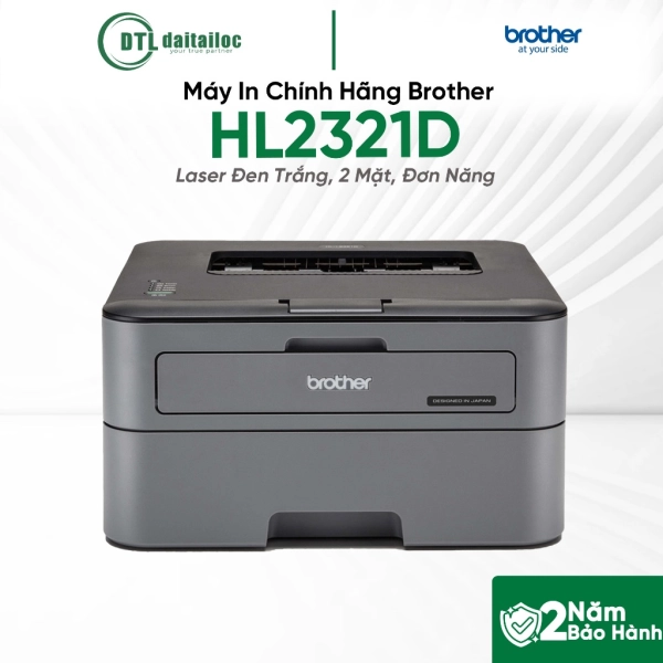 May In Chính Hãng Brother HL2321D (Laser Đen Trắng, 2 Mặt, Đơn Năng)