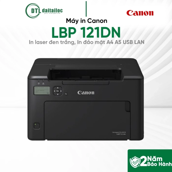 Máy In Chính Hãng Canon LBP121Dn (Laser Đen Trắng, 2 Mặt, Đơn Năng)