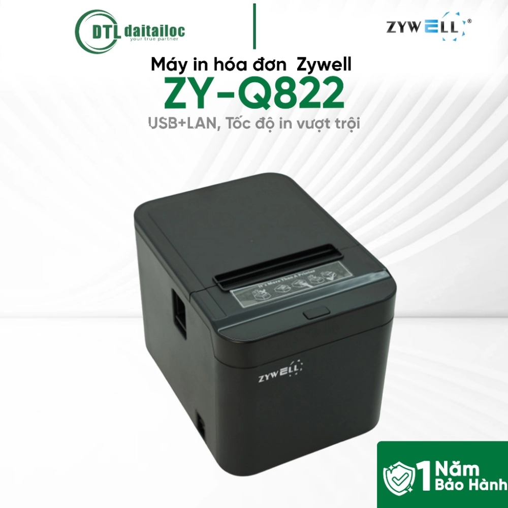 Máy in hóa đơn Zywell ZY-Q822 (USB+LAN)