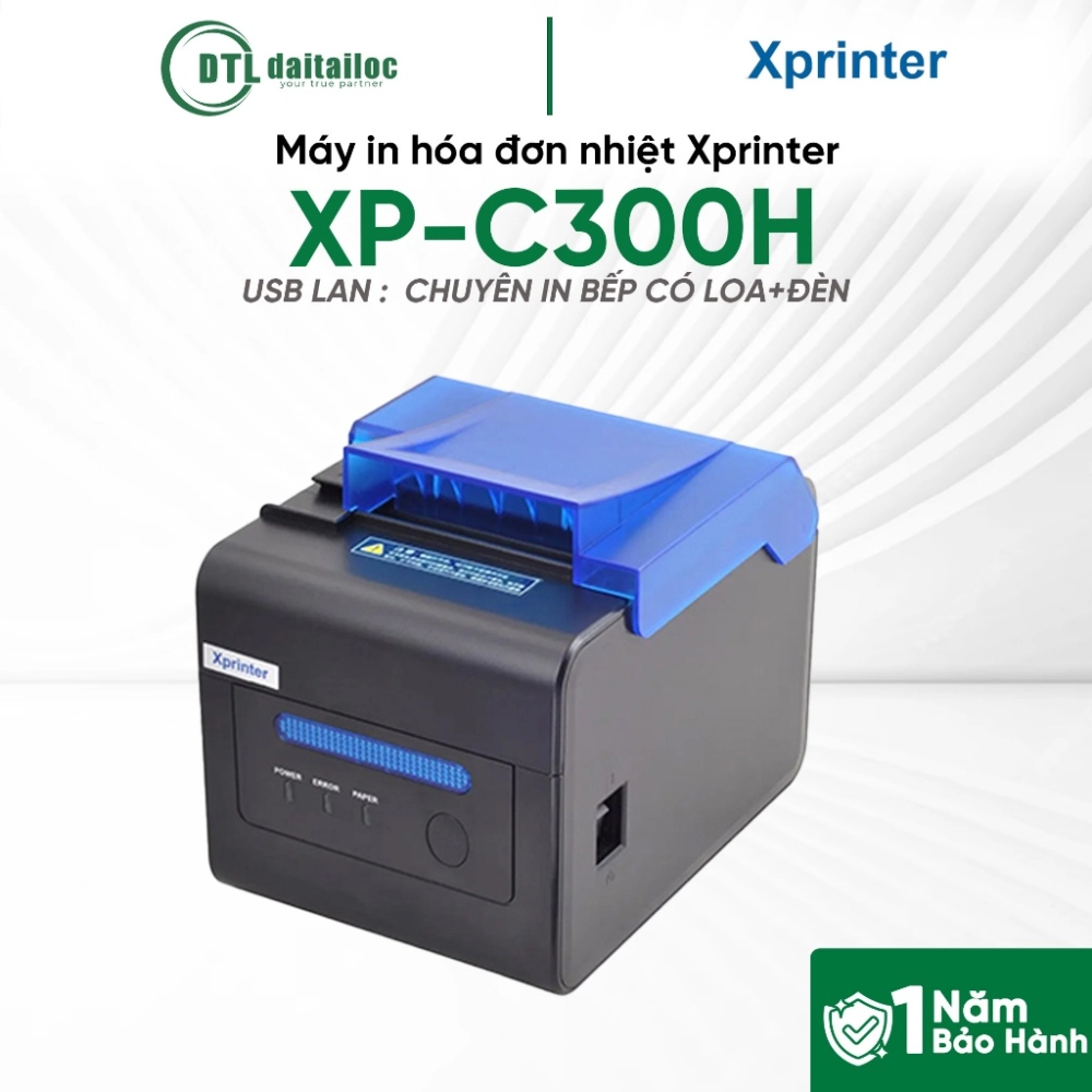Máy in hóa đơn Xprinter XP-C300H (USB+LAN)