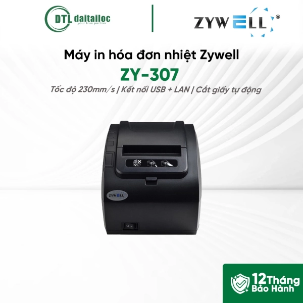 Máy in hóa đơn Zywell ZY307Q