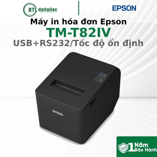Máy in hóa đơn Epson TM-T82IV (USB+RS232)