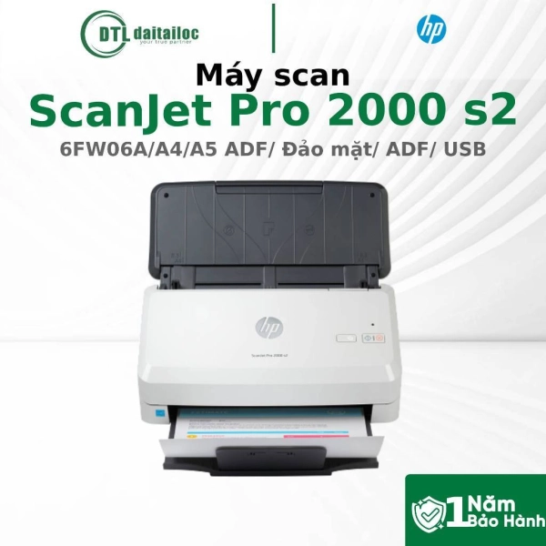 Máy Scan HP 2000S2 6FW06A ( Scan 2 mặt, tự động) (E)