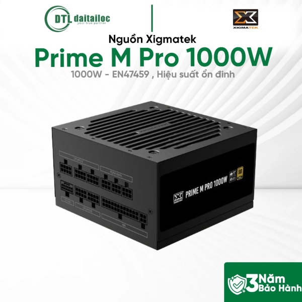 Nguồn Xigmatek Prime M Pro 1000W 80 Plus Gold 230V - EN47459
