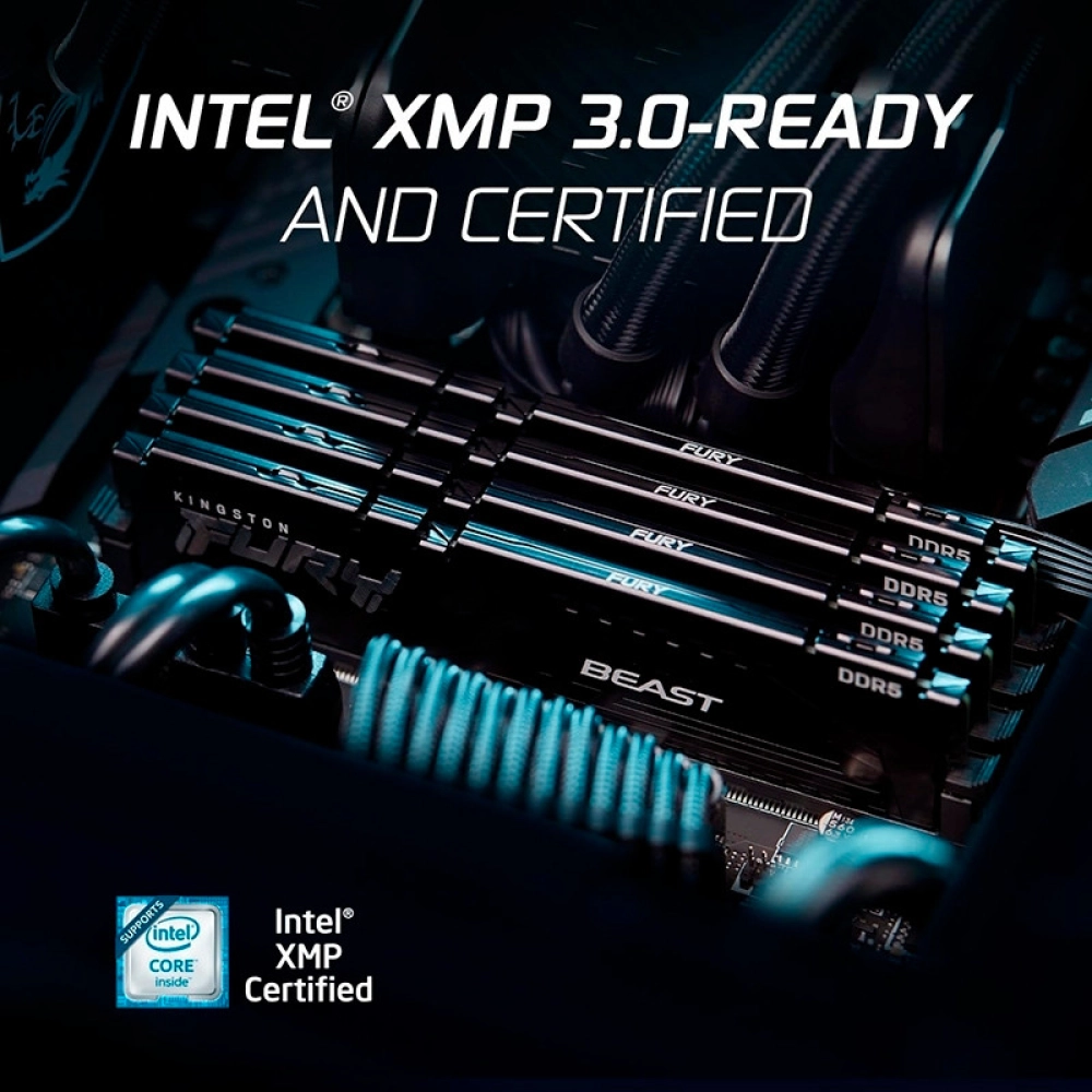 Ram Kingston 16GB BUS 6000 Fury Beast (KF560C36BBE2-16WP)