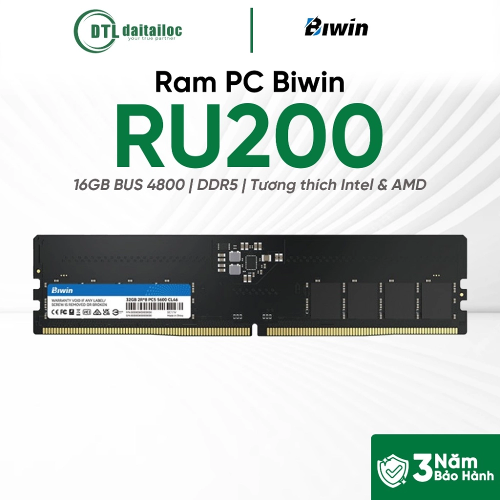 Ram Biwin 16GB BUS 4800 DDR5 (RU200)