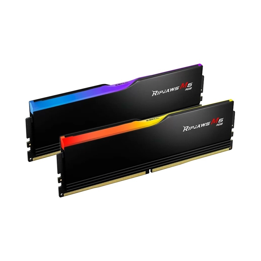 Ram PC G.Skill Ripjaws M5 RGB Black 64GB (32GBx2) DDR5 5200Mhz (F5-5200J4040A32GX2-RM5RK)