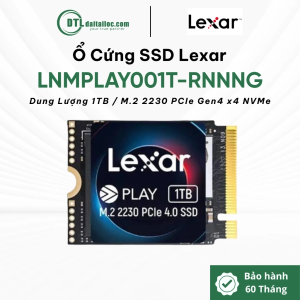 Ổ Cứng SSD Lexar Play 1TB M.2 2230 NVMe  PCIe Gen 4x4 