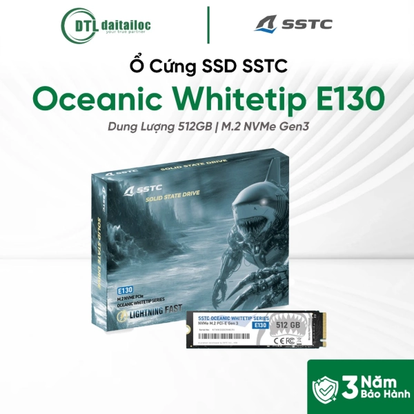 Ổ Cứng SSD SSTC Oceanic Whitetip E130 512GB M.2 NVMe Gen3