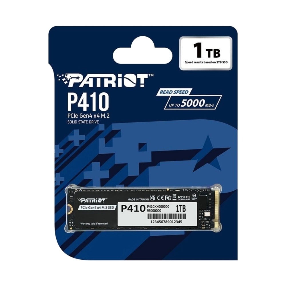 Ổ cứng SSD Patriot P410 1TB M.2 2280 NVMe PCIe Gen 4x4