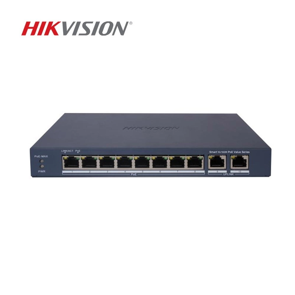 	Switch POE Hikvision DS-3E1310P-EI/M (8P, 100MP)