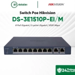 Switch Poe Hikvision DS-3E1510P-EI/M (8p, 1000 Mbps)