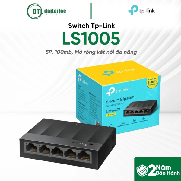 	Switch Tp-Link 5P LS1005G 1000mb