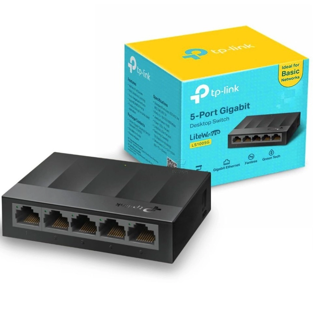 	Switch Tp-Link 5P LS1005G 1000mb