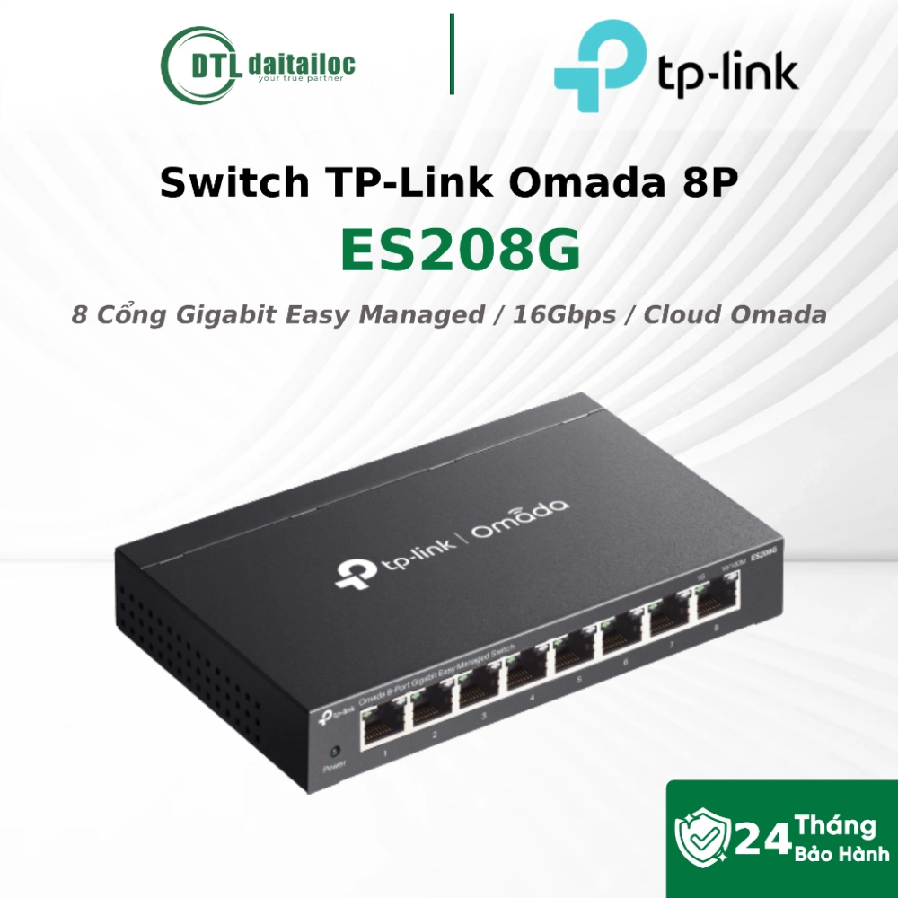 	Switch TP-Link Omada 8P ES208G