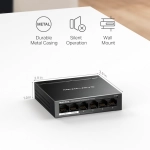 	Switch PoE Mercusys 6P MS106LP (4P+2P UPLINK) 100mb