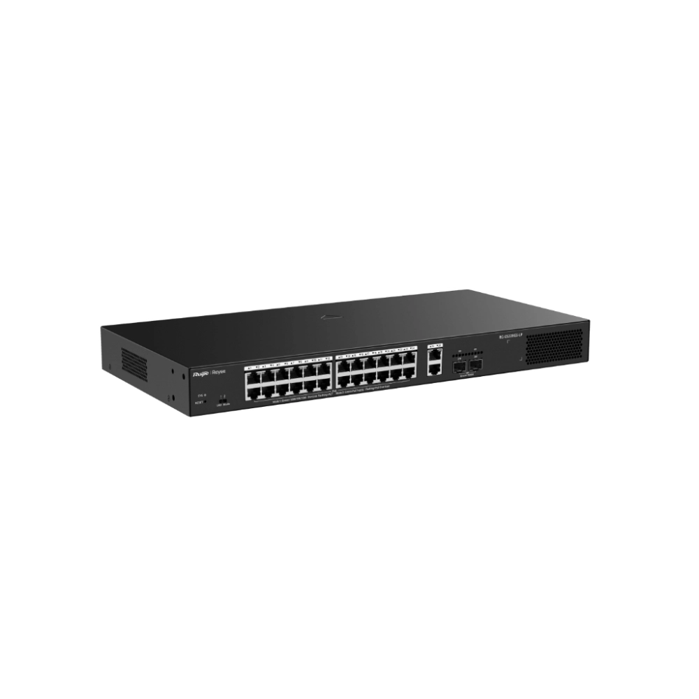 Switch POE RUIJIE RG-ES228GS-LP (24P+ 2P ULINK+ 2P LAN) 1000Mp (Kèm Nguồn)
