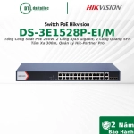 	Switch Poe Hikvision DS-3E1528P-EI/M(24P, 1000MP)