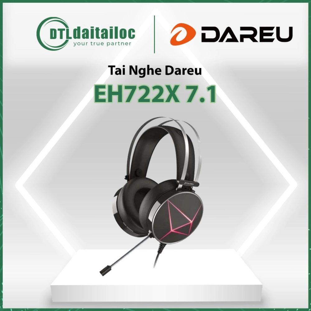Tai Nghe DareU EH722X Pro 7.1 Black
