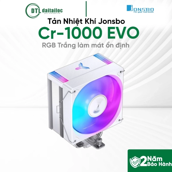 Tản Nhiệt Khí Jonsbo Cr-1000 Evo RGB Trắng